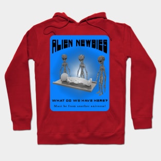 Alien Newbies - Turquoise and Black Hoodie